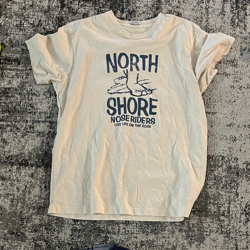 Mens Cream Graphic T-Shirt